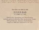 Dia-Serie Bab, Julius