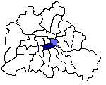 Bezirk Friedrichshain-Kreuzberg (Blau)