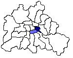 Bezirk Friedrichshain-Kreuzberg (Blau)